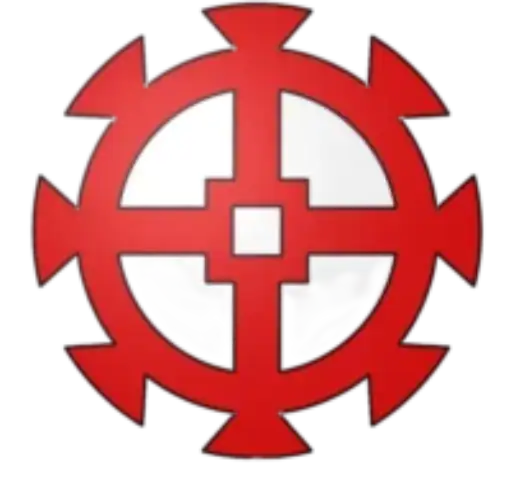 Emblème de Mulhouse, ville alsacienne, représentant son blason historique et culturel.